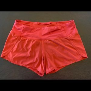 Lululemon Speed Up 4” Rust color.